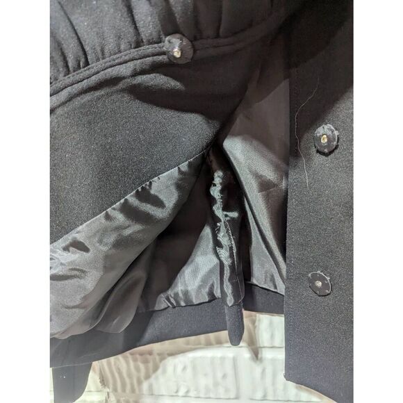 iNC International Concepts Women's Black Solid Ruffle Neck Blazer Jacket Size PS - Picture 6 of 7